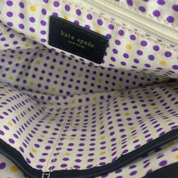 Kate Spade New York Black Leather Purse Hand Bag - Picture 13 of 14